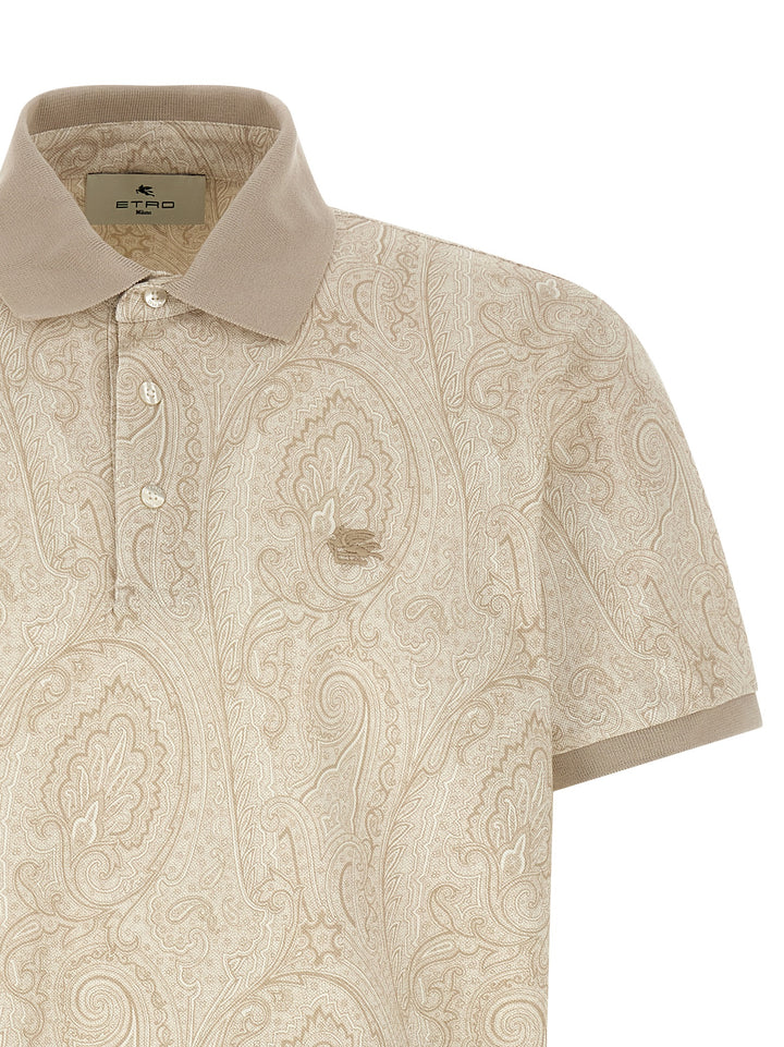 Etro Paisley Polo - Beige | 5cd5606769c4b99fd6836071f12d885eb273c96d