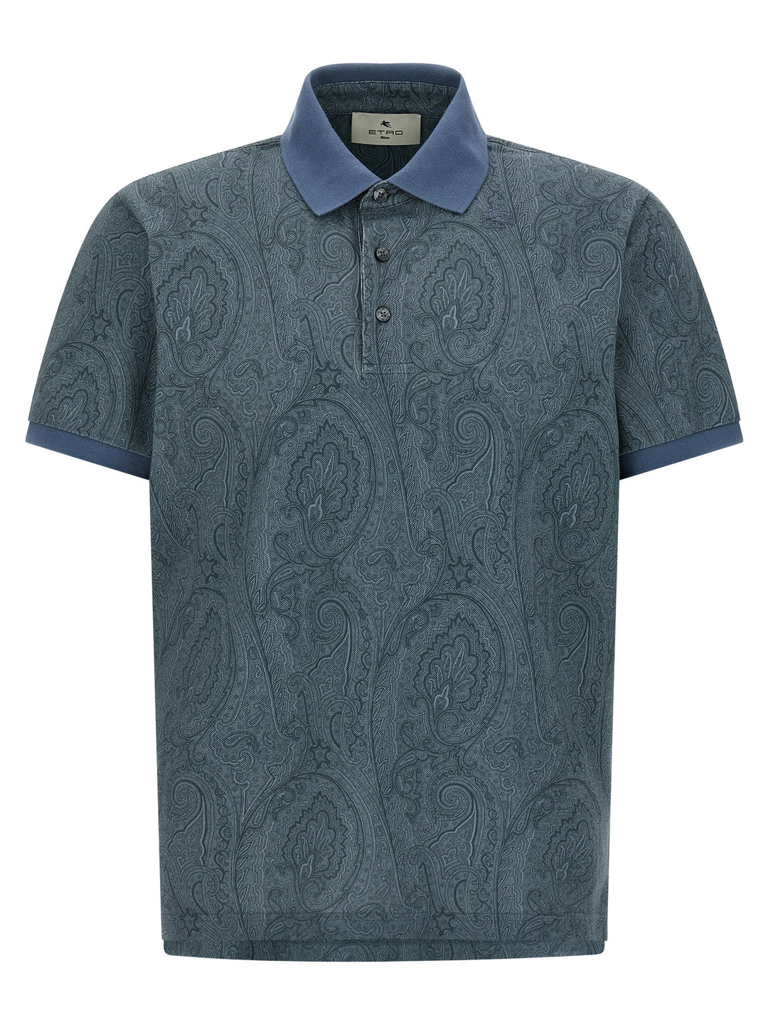 Etro Paisley Polo - Blue | fa34a9dd30ef4adecc41bdecc288f43cc9a3dd86
