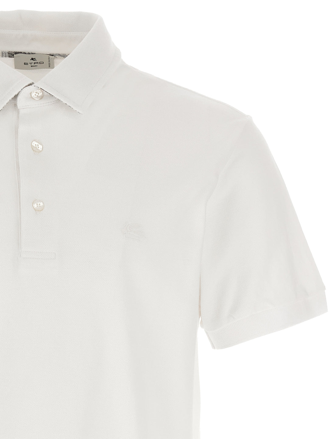 Etro Pegaso Polo - White | 9dabf16d82b1f4765bc4e019fea1d797bd1e4381