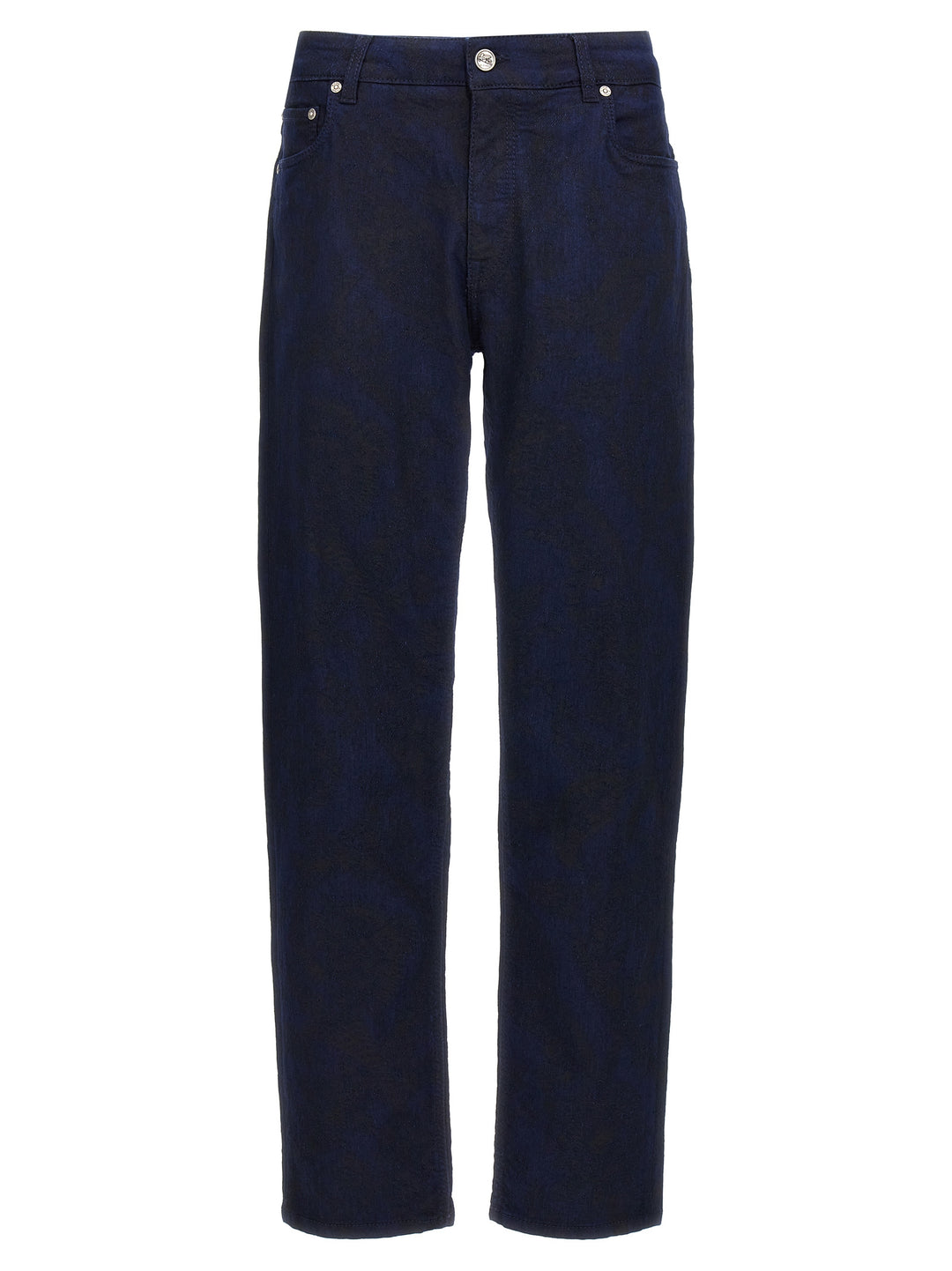 Jacquard Jeans Blue