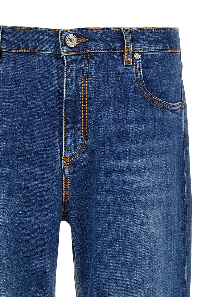 Etro Embroidery Jeans - Blue | 4d282642f790bf2ba226142326985e265c50675f