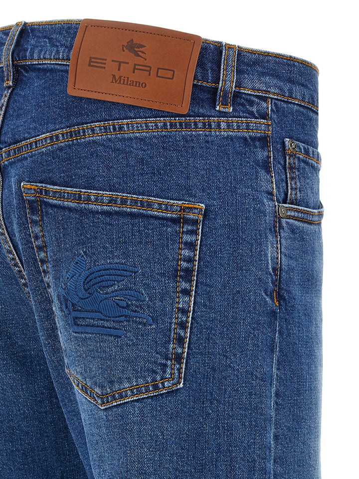 Etro Embroidery Jeans - Blue | c8ee467213ec26fff5a62f9c111ee672df2a465c