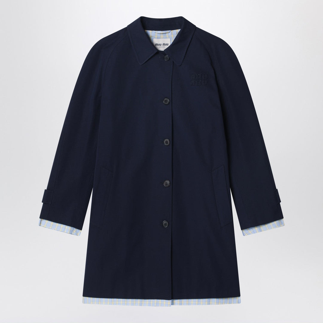 Miu Miu Coats & Jackets - Blue | 9f0a7e3c7c02c8247fbbbdaa70d9ad1ceddbea36