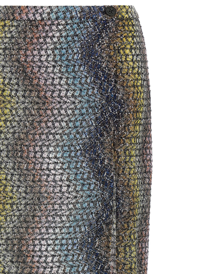 Missoni Zigzag Sarong Skirt Beachwear - Multicolor | 1f56217d8061ac61f946555160db0c456490632a