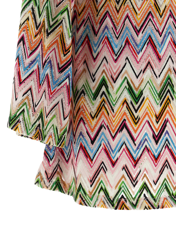 Missoni Zig Zag Embroidery Dress Dresses - Multicolor | 3ae797cb26983385bb09020983747cfda22fd68a