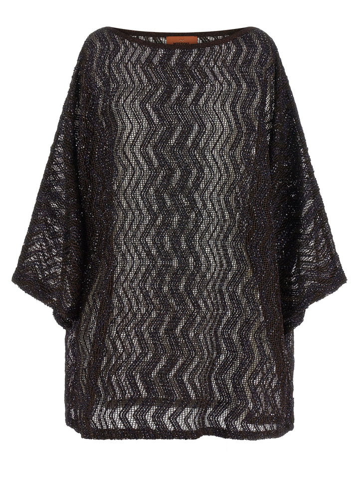 Missoni Zigzag Mesh Dress Beachwear - Brown | d7fffbb98f1338cb25d9137bce26113b86d11acd