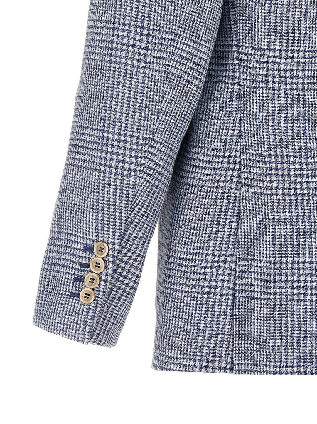 Houndstooth Blazer Light Blue