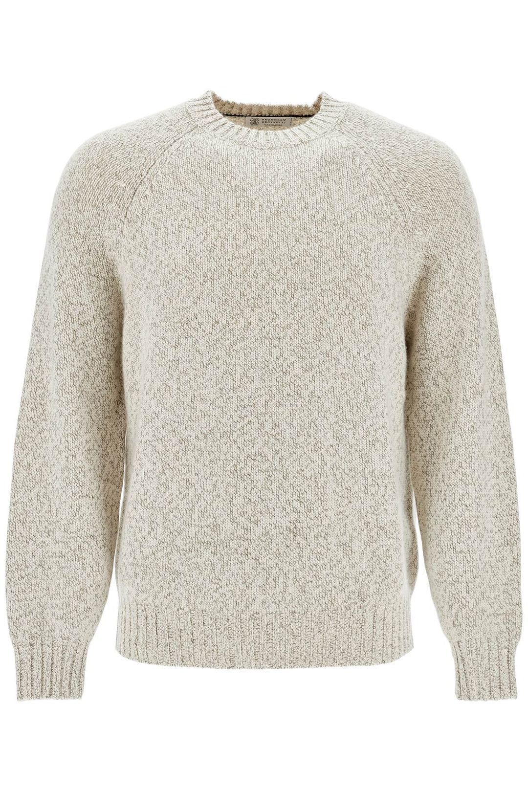 Pullover In Cashmere Mouliné