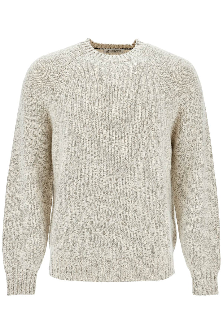 Pullover In Cashmere Mouliné