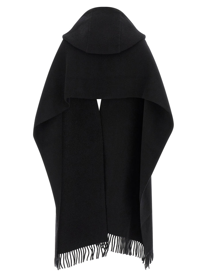 Brunello Cucinelli Hooded Scarf Scarves and Foulards - Black | fb928bbaad447508df16e0e0a4c9ef61a56e919a