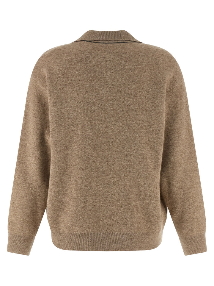 Brunello Cucinelli Monile Polo - Beige | 496adf4a2b5d23fbacc5a1038a92b59ea92bb1fc