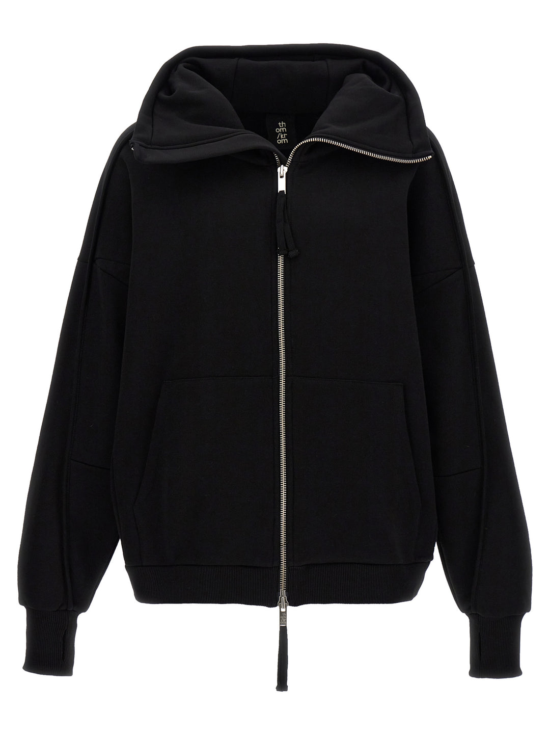 Cotton Hoodie Sweatshirt Black