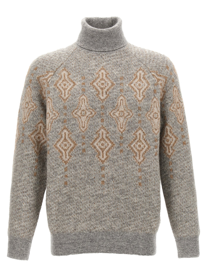 Jacquard Sweater Sweater, Cardigans Gray