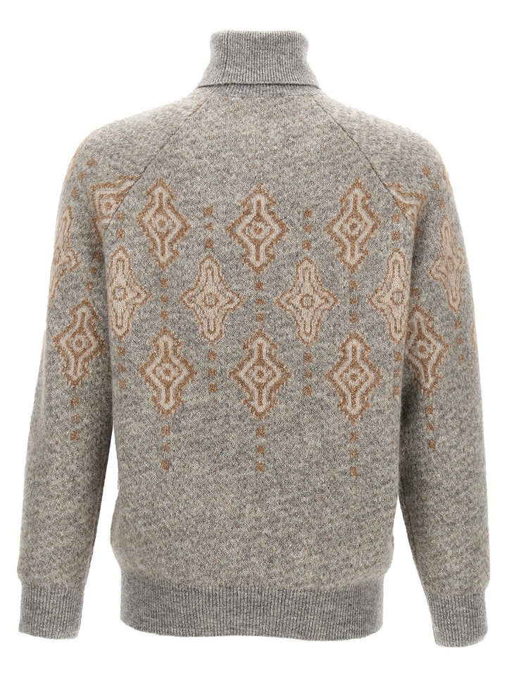 Jacquard Sweater Sweater, Cardigans Gray