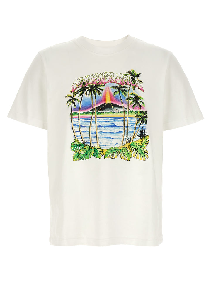 Casablanca Volcano T-shirt - White | 1166c0fca57115f5e652fba809fb2abd2ee7d9df