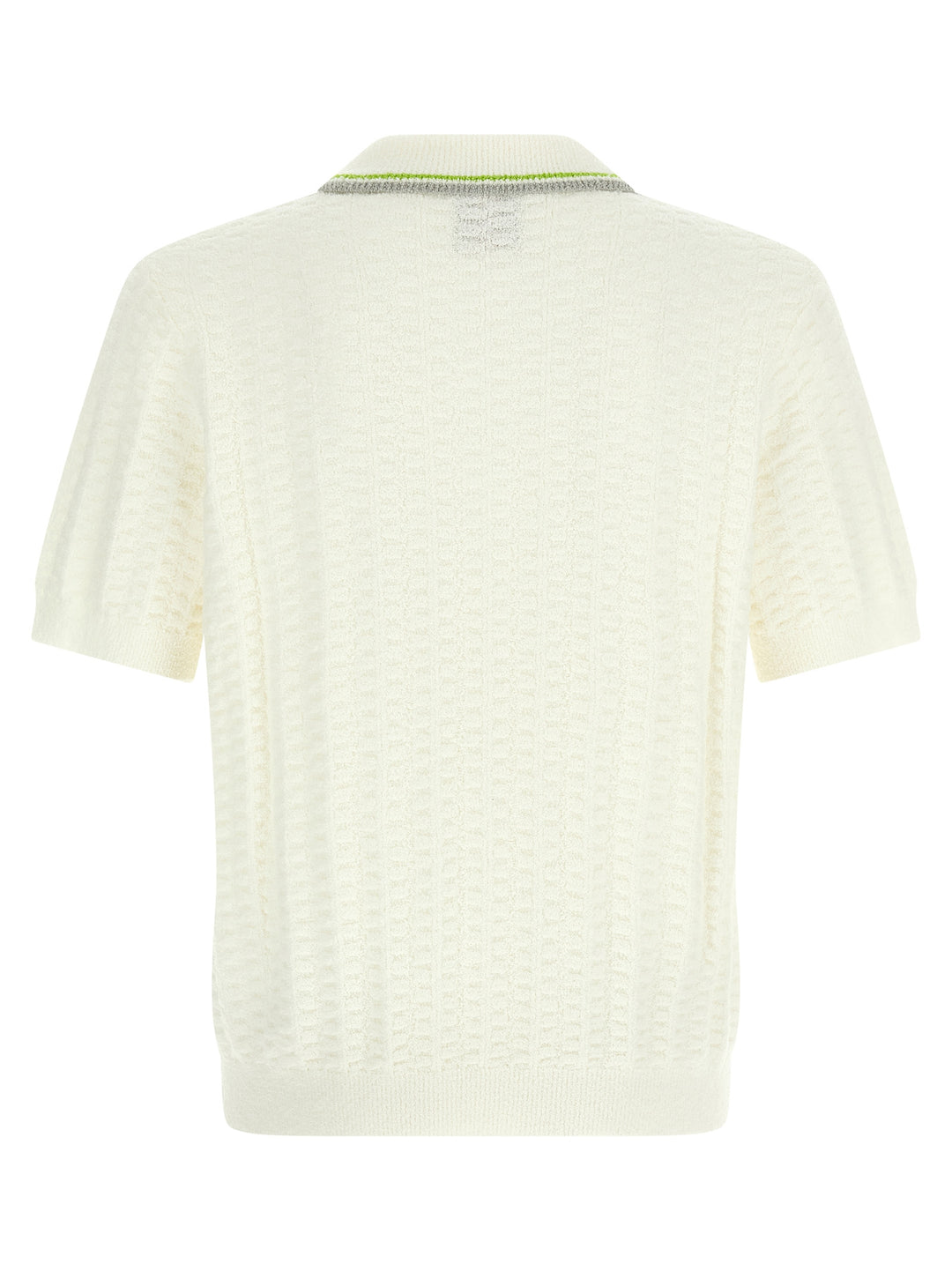 Casablanca Tennisbouclé Polo - White | 3129a67aa2694298aa2c6f143ae99f1d5dbdb2dd