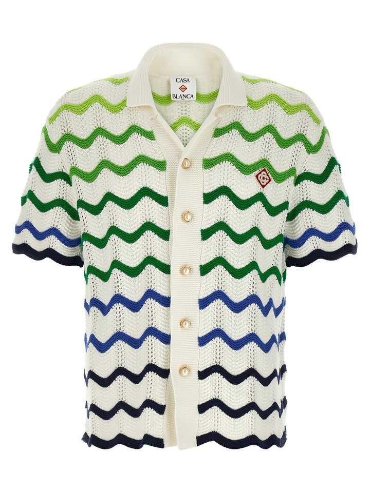 Casablanca Gradient Wave Shirt and Blouse - Multicolor | 689f9bb5236ea472504c24527cb30b4d54933cbc