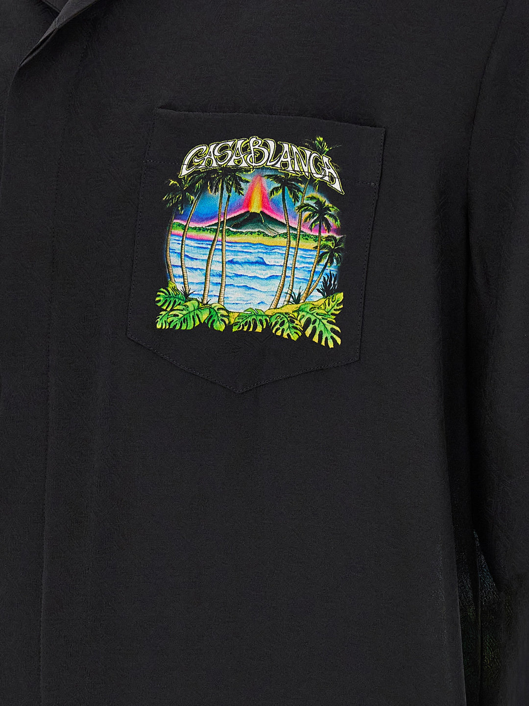 Casablanca Volcano Shirt and Blouse - Black | 5f9e933cabe74c5a9fe806455461de6bcb8f39d1
