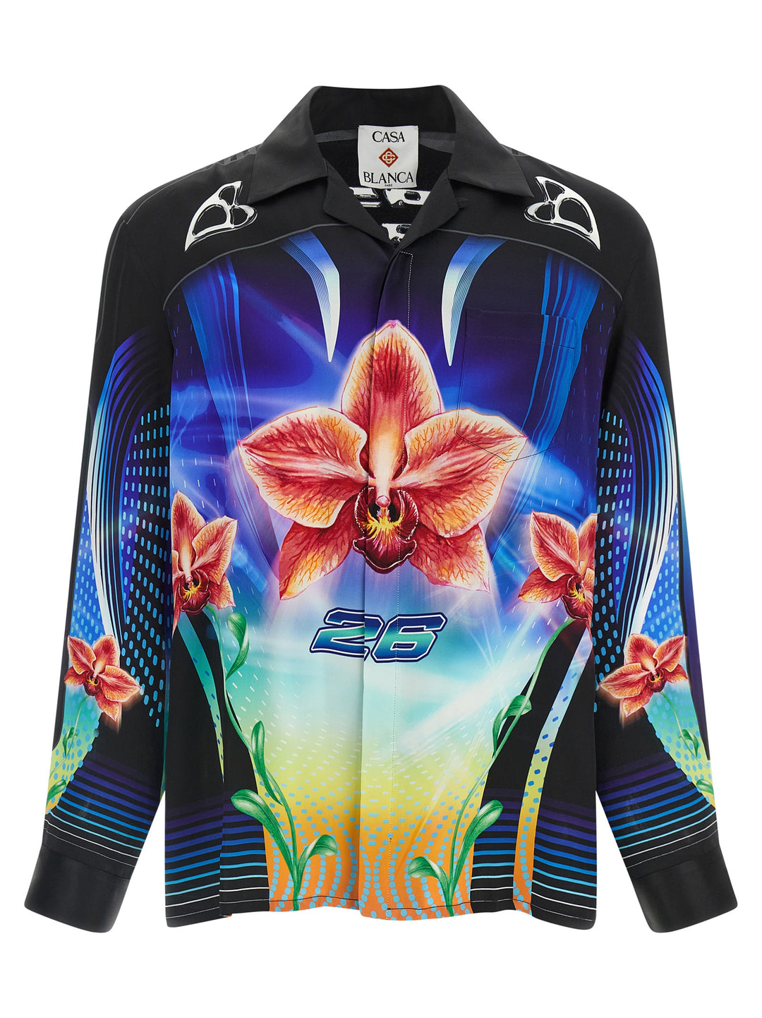 Casablanca Orchid Racer Shirt and Blouse - Multicolor | 8c9cd167fe9fcf23bc32dc098c419047fe0d710f