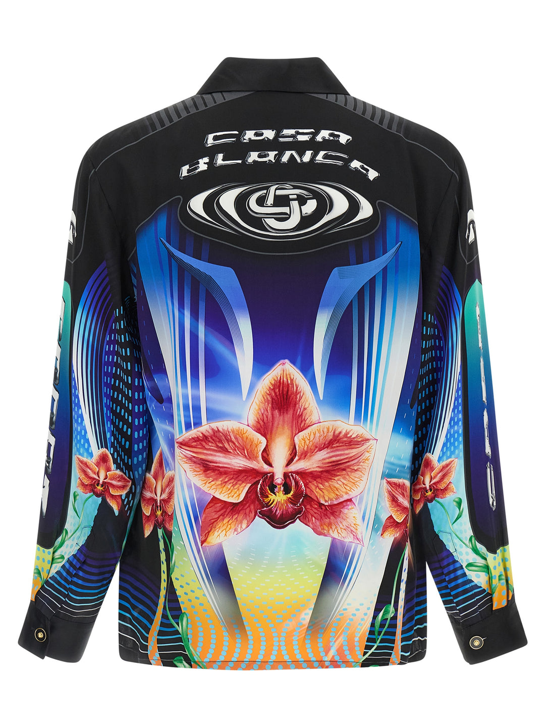 Casablanca Orchid Racer Shirt and Blouse - Multicolor | ba37b543a7480ec3912484d41a0717f5de6d5081
