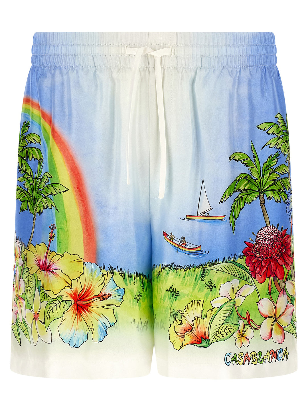 Casablanca Aloha Bermuda and Short - Multicolor | b16ceae00cb27b4ffd8b55f6f5c0d5279b2f4f5e