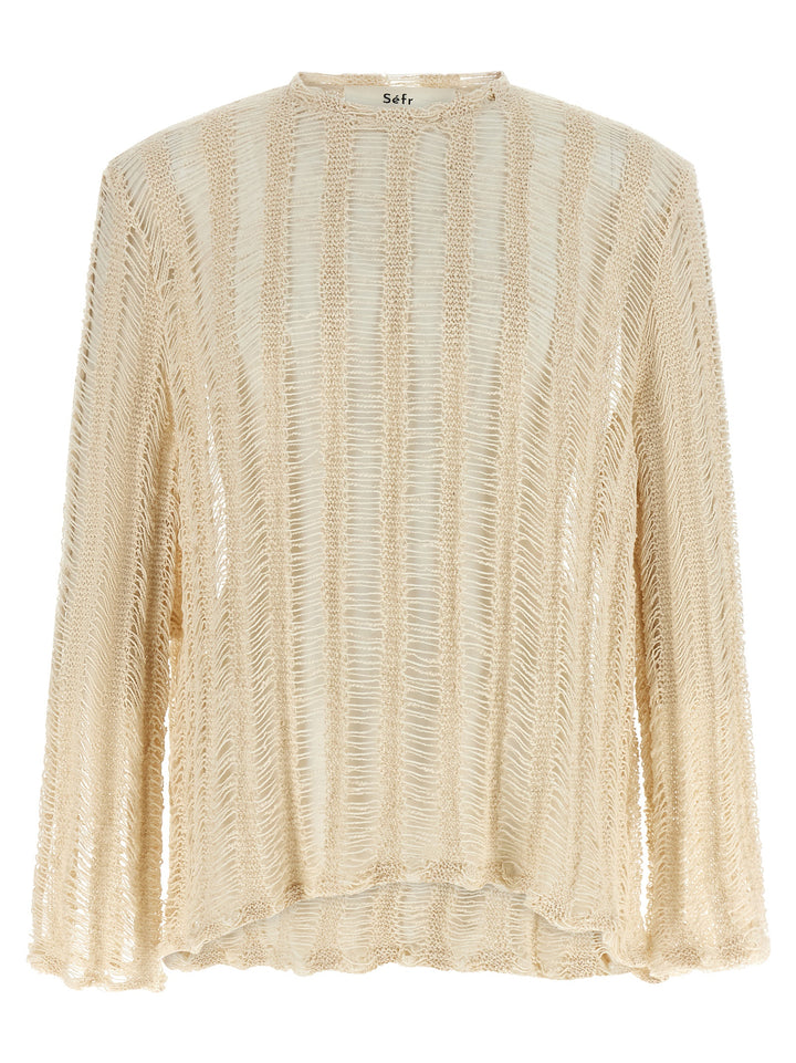 SéFr Aestas Sweaters and Cardigans - White | 9abd52f6b2cde64bdfff6ba6cd47196cd96cd18b