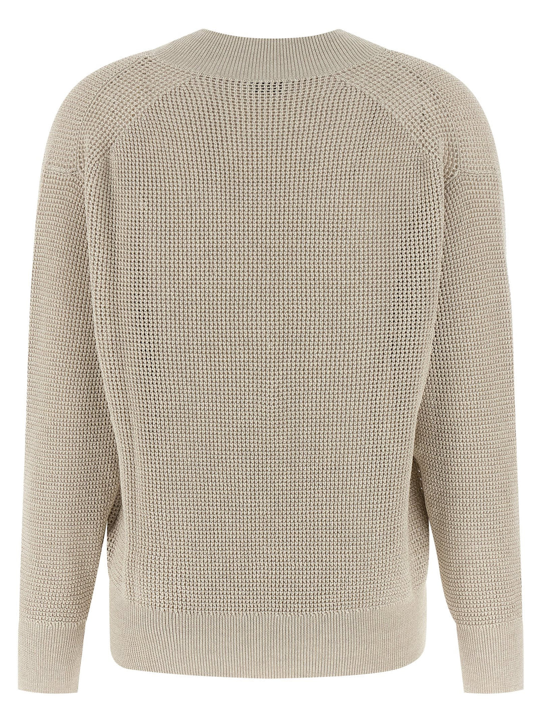 Brunello Cucinelli Openwork Sweater Sweaters and Cardigans - Beige | 479591ad564aa8421eb5eafe94243ed9b25c6bc9