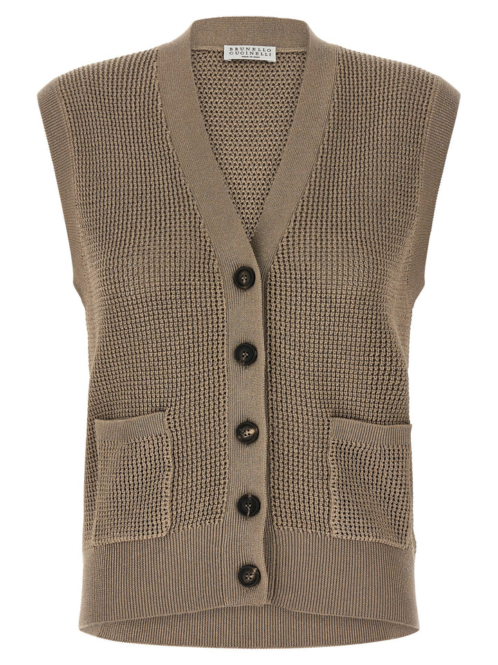 Brunello Cucinelli Sparkling Gilet - Brown | 250da0bcd941c81c87b3612891b76bfb63b6ce8d