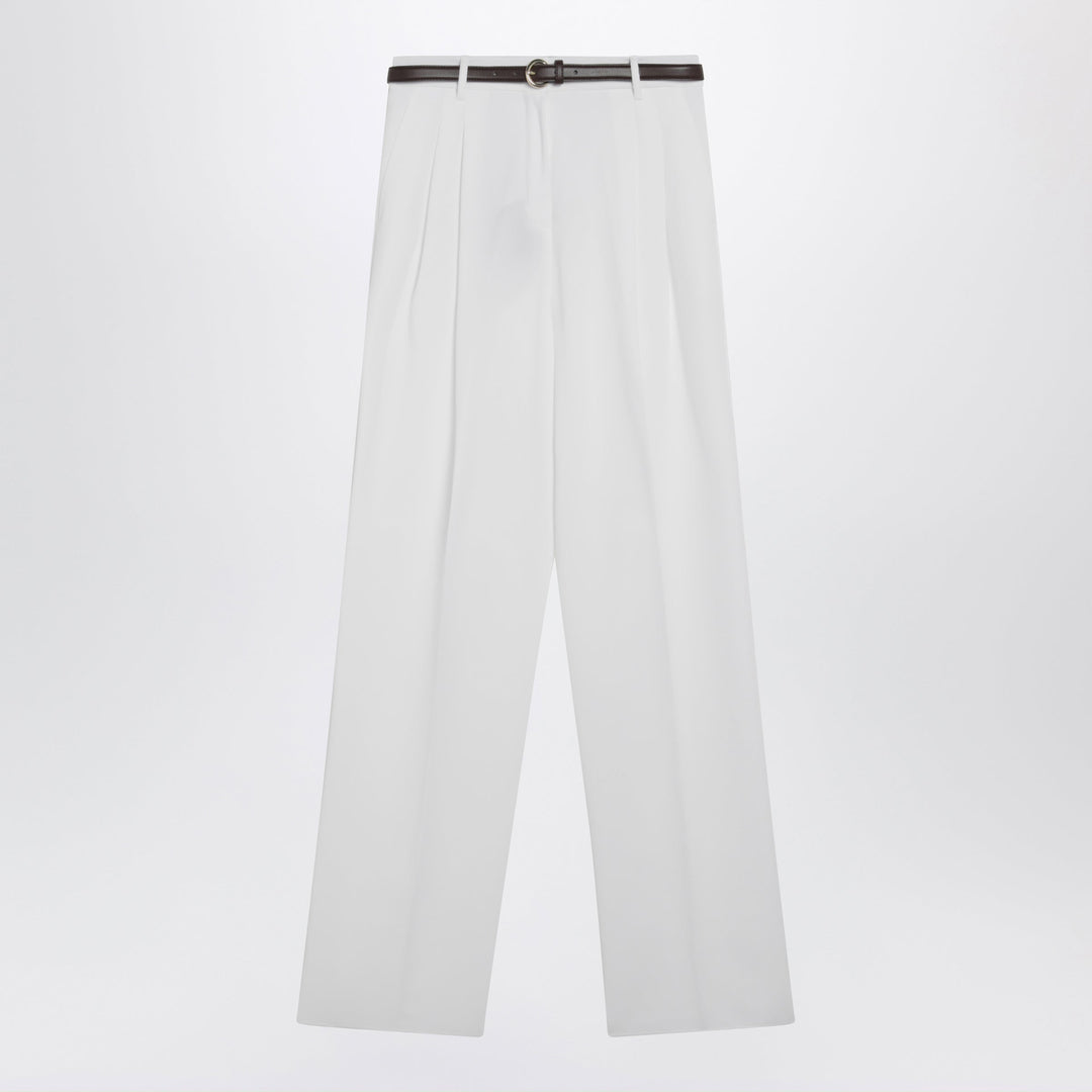 Max Mara Studio Pants - White | 028a2acf61d027de81fd8d2288a97ebfbe343a06