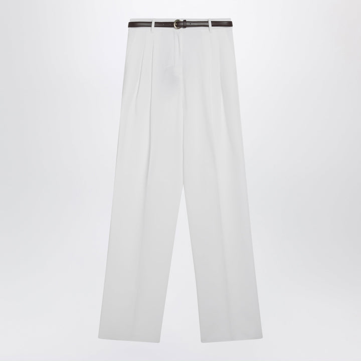 Max Mara Studio Pants - White | 028a2acf61d027de81fd8d2288a97ebfbe343a06