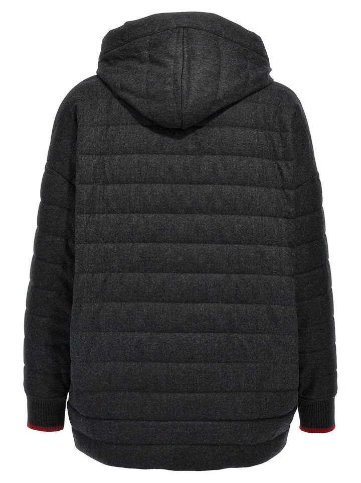 Wool Down Jacket Casual Jackets, Parka Gray