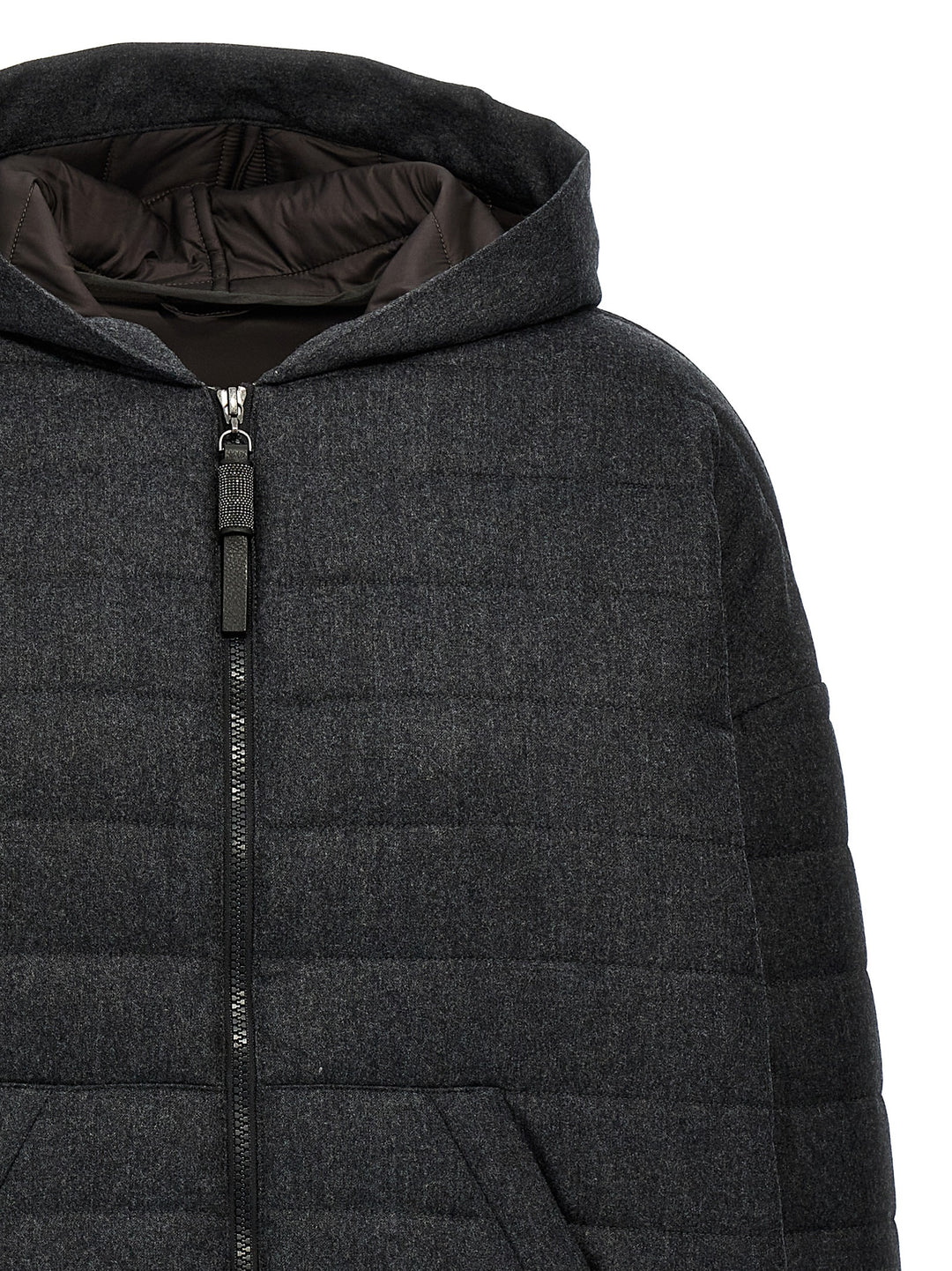 Wool Down Jacket Casual Jackets, Parka Gray