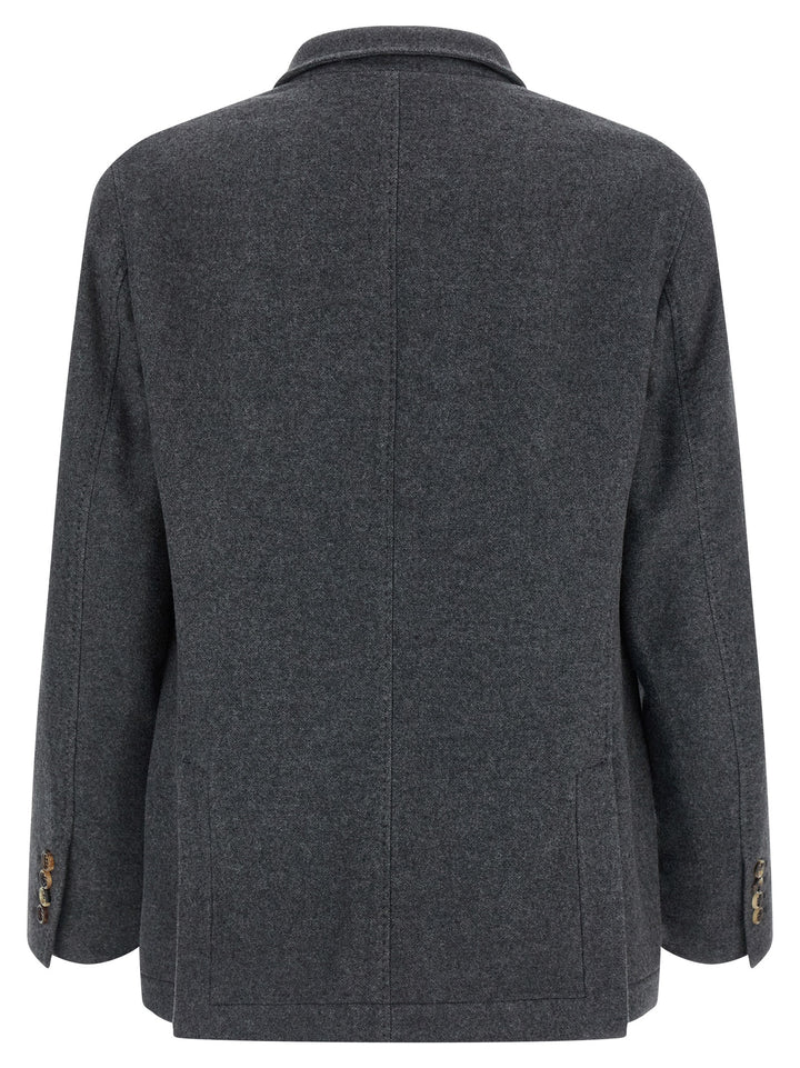 Brunello Cucinelli Cashmere Blazer - Gray | a33b1ac7da2d579009e7be05ed4c78da66436689