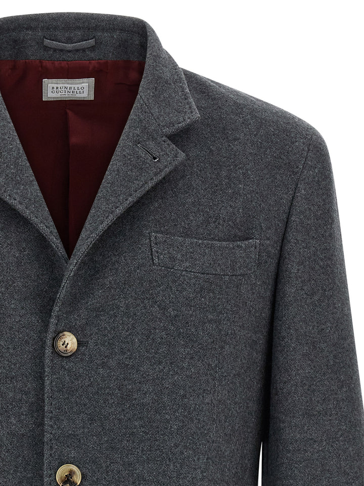Brunello Cucinelli Cashmere Blazer - Gray | adb284f8e6315341f89c196b74683390a1f0e50d