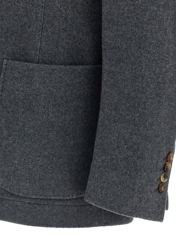 Brunello Cucinelli Cashmere Blazer - Gray | 3931da9198f9557f2af4b03ad1fad769b3be3de2