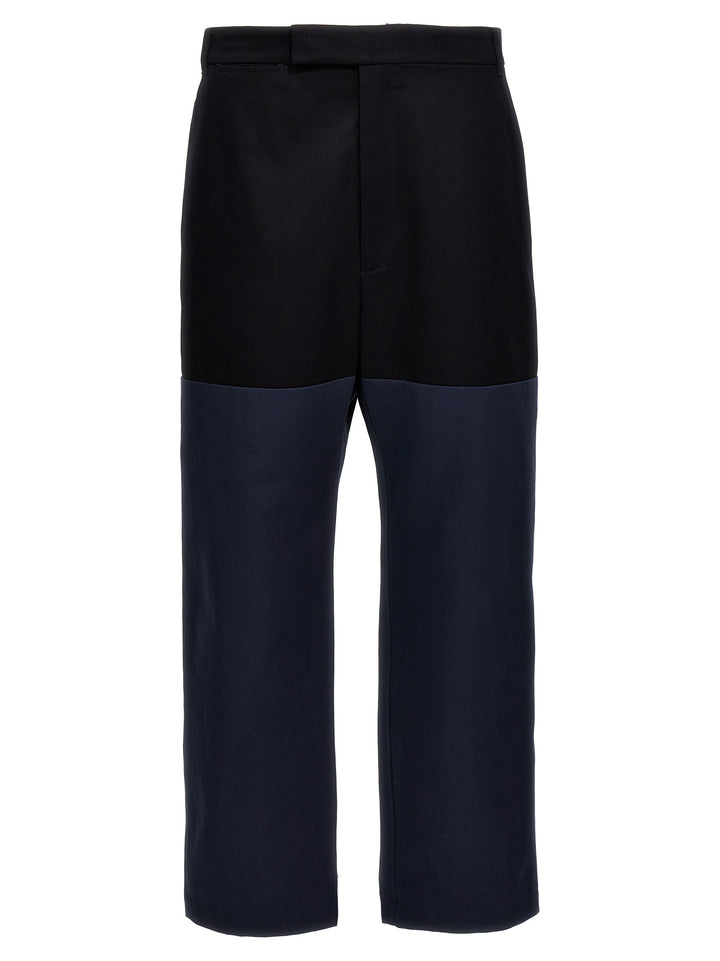 Thom Browne Unconstructed Combo Pants - Blue | 84c3313760a1055d761a18ea3fc73313a82b6cf4