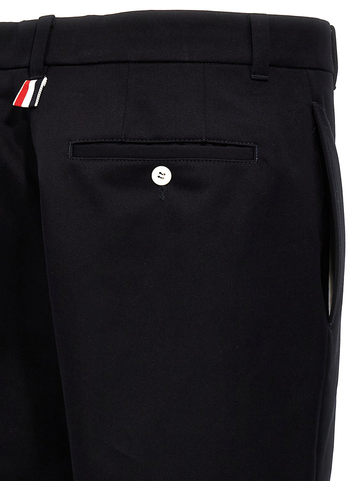 Thom Browne Unconstructed Combo Pants - Blue | 9fa22192975f7b0c007dea13f2387ae634e793b8