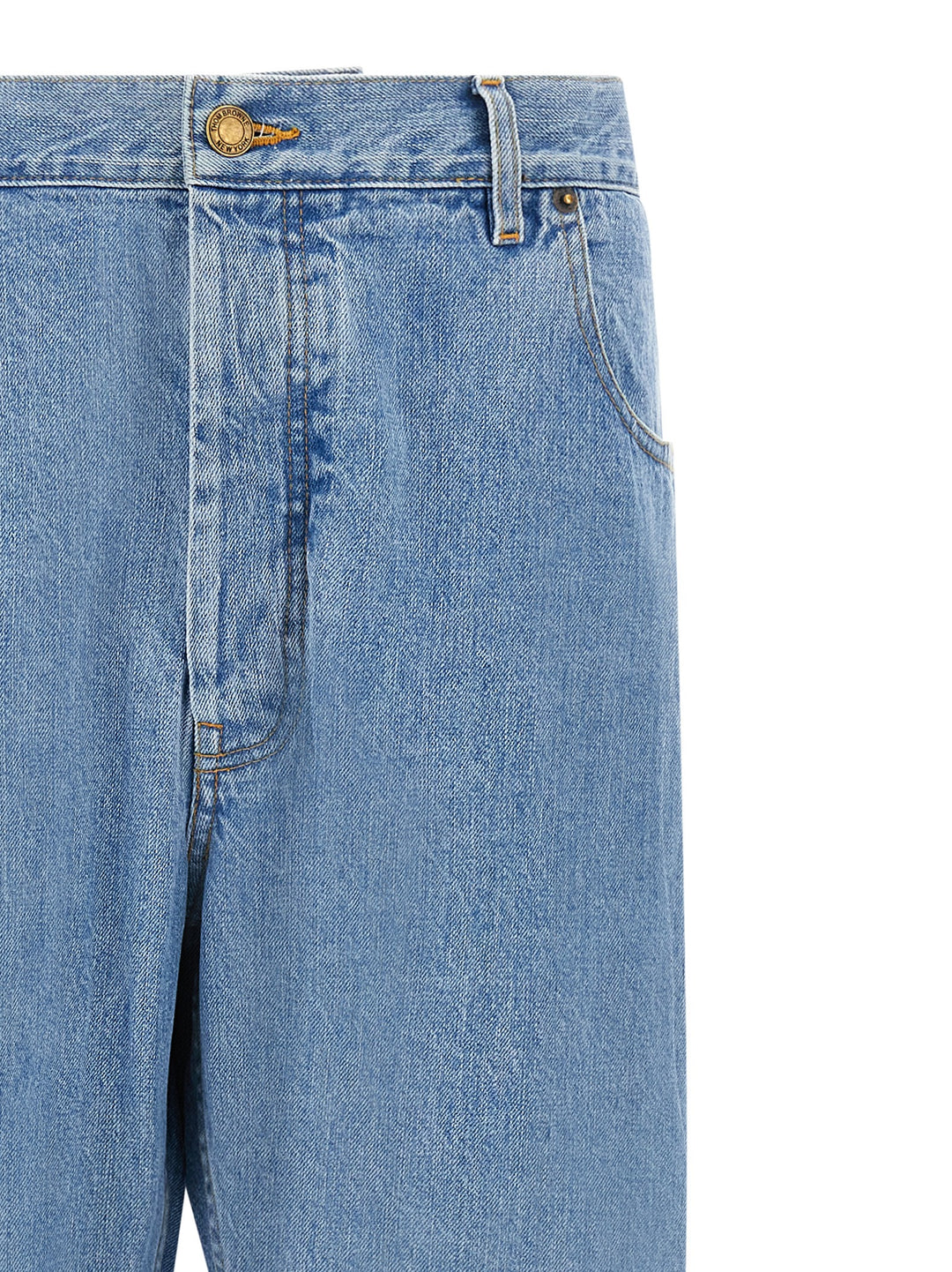Thom Browne Back Martingale Jeans - Light Blue | f3faa4facfaedd9c76a7f21153ad86f91c63f68d