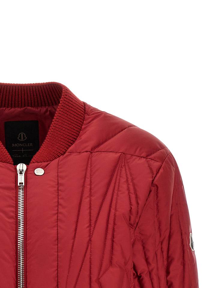 Rick Owens Geocamo Flight Puffer Jackets - Red | eb36e5351c7877293fecd4d141f63f14452201bc