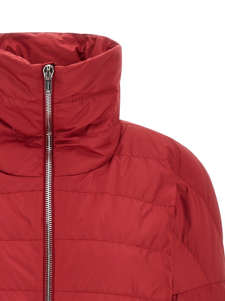 Rick Owens Cropped Puffer Jackets - Red | 5076a27ba6e7f4bcabf8098c9230efdebc312ce1