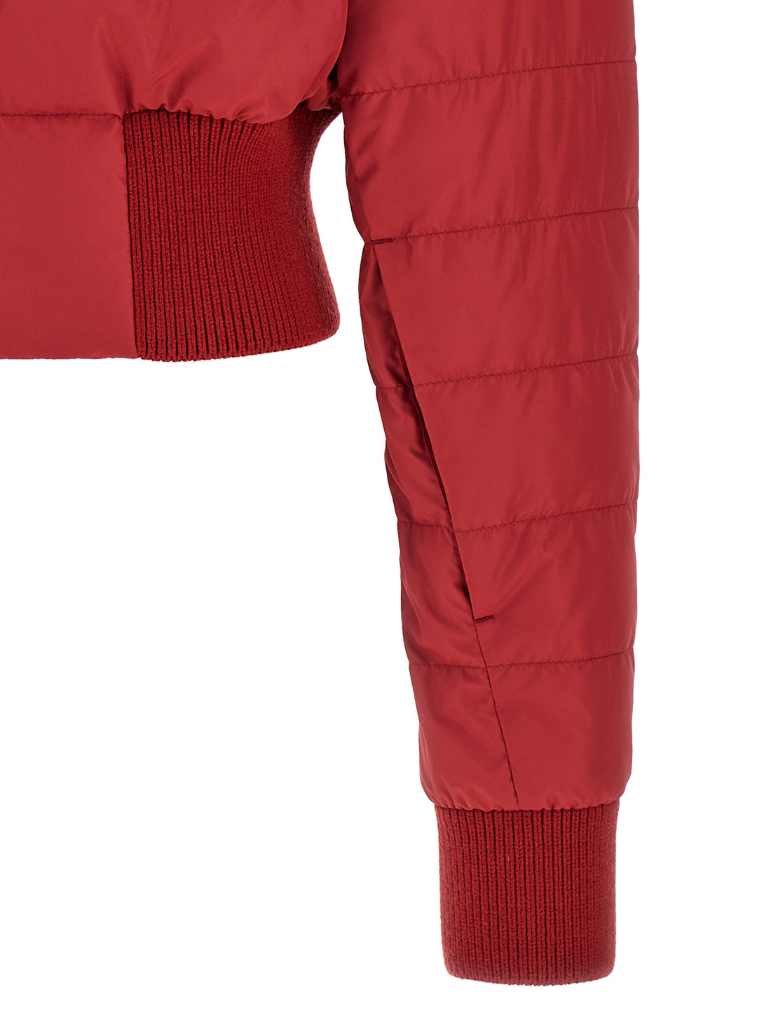 Rick Owens Cropped Puffer Jackets - Red | 84c7ef755a8d52b5ae2abb37941829b092c57e84