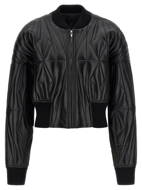 Geocamo Puffer Jackets Black