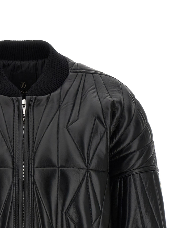 Rick Owens Geocamo Puffer Jackets - Black | 3748caf3364f041f411b0efd2ac6c21077cb040a
