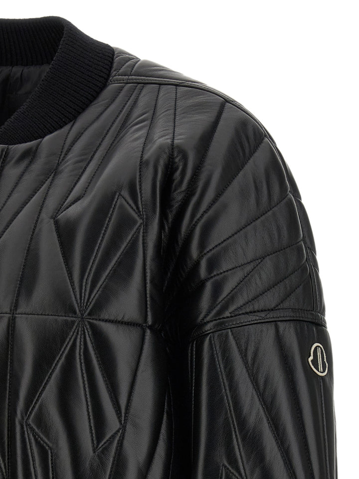 Rick Owens Geocamo Puffer Jackets - Black | 588c20708426edbf305a7eb839823f02777715bc
