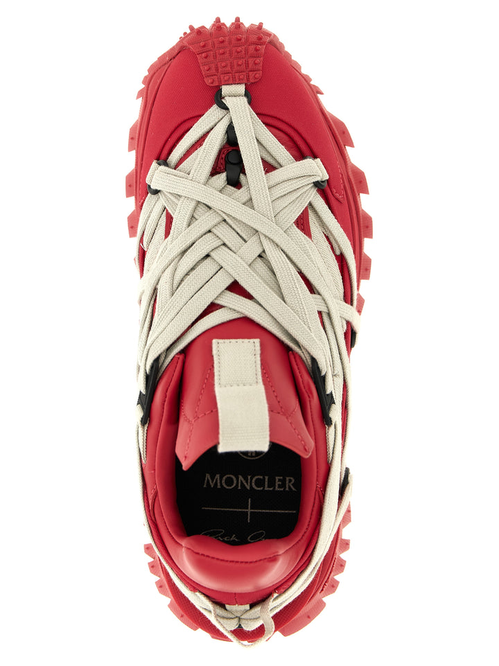 Rick Owens Trailgrip Megalace Sneakers - Red | 77bc429321e93676738fb8feb99a77820d2f909c
