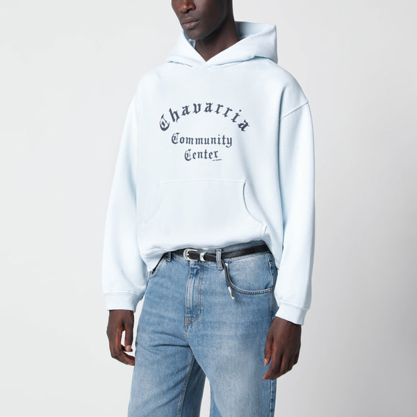Chavarria Community Center Blue Cotton Hoodie