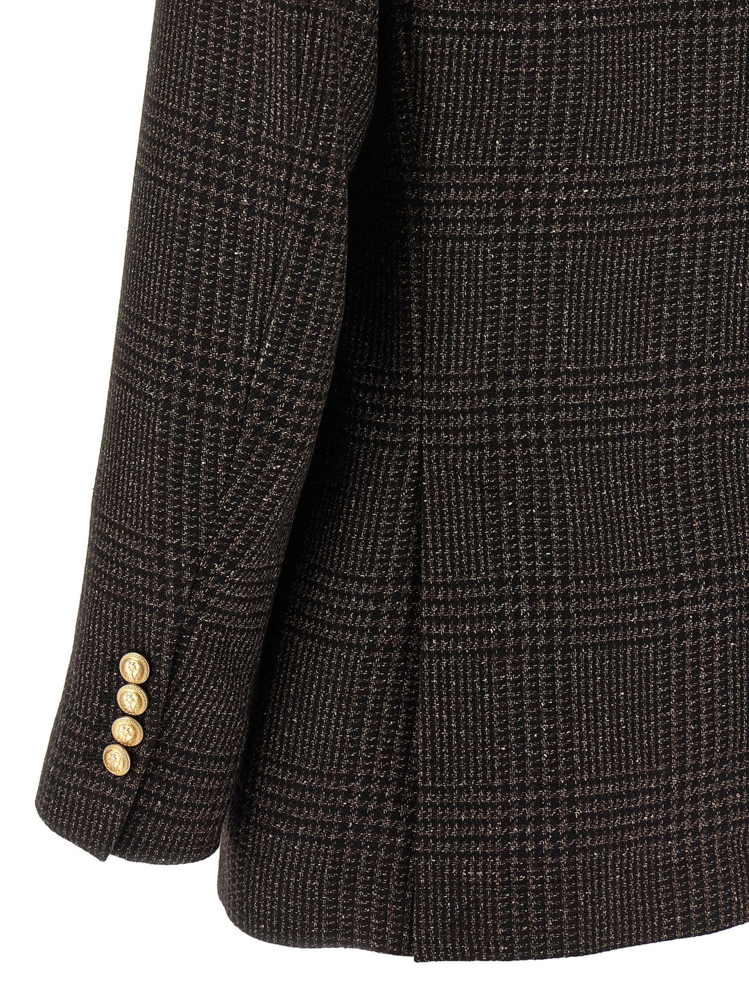 Brunello Cucinelli Prince Of Wales Blazer - Brown | 1854a4eaba5f1bc88c76dfbf1204be282cf79d0d