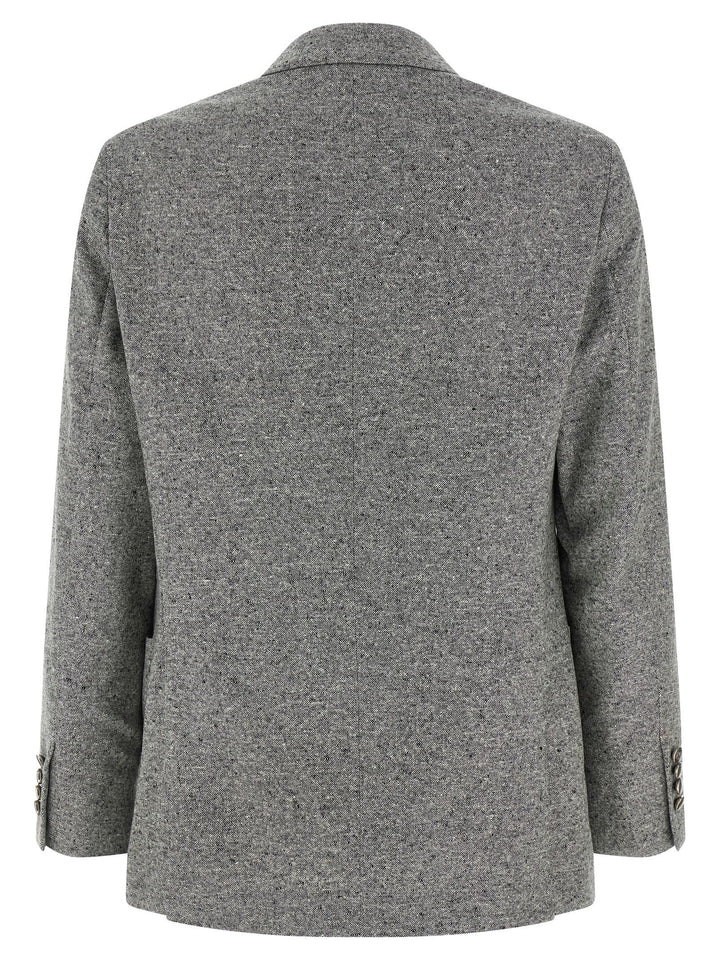 Brunello Cucinelli Grisaille Blazer - Gray | bb333d8c093b16b58261b710039a51e9ddc21652