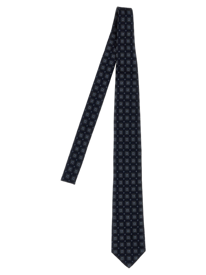 Patterned Tie Ties, Papillon Blue