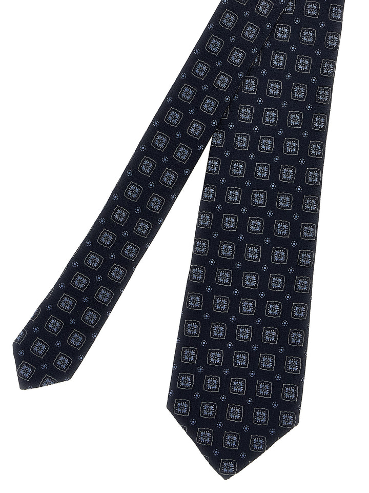 Patterned Tie Ties, Papillon Blue